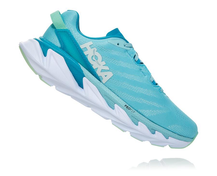 Running Shoes Womens - Hoka One One Elevon 2 - Blue - QSKZGDJ-09